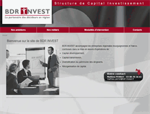 Tablet Screenshot of bdr-invest.fr